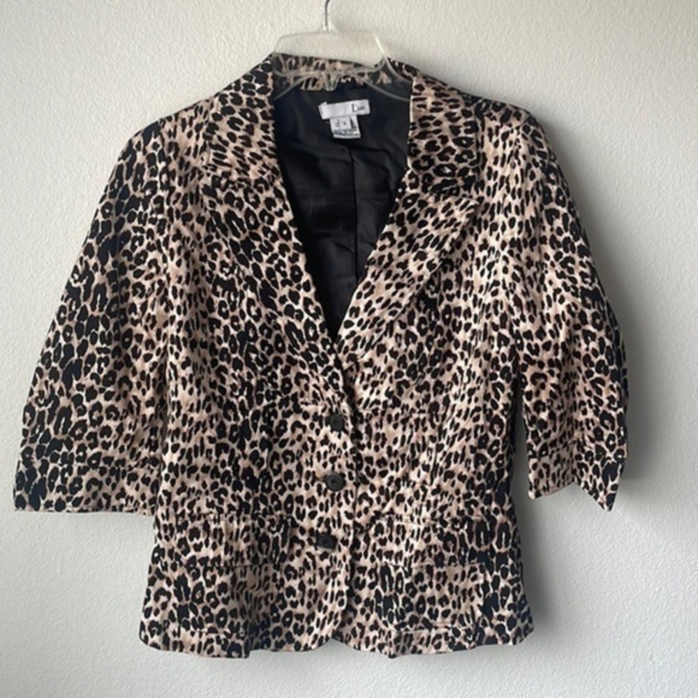 Anthropology Luii jacket animal print size small